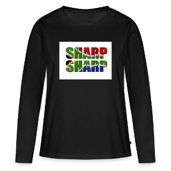 Scharf scharf - Frauen Premium Bio Langarmshirt - Schwarz - Vorne - Julia (174cm)