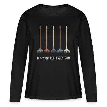Informatik Programmierer IT Fachmann Informatiker - Frauen Premium Bio Langarmshirt - Schwarz - Vorne - Julia (174cm)