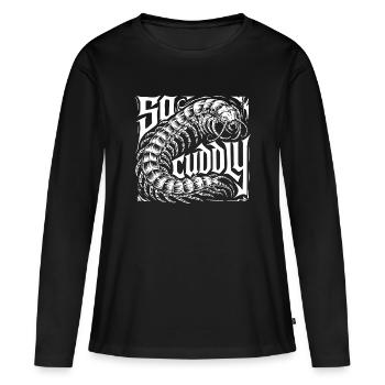 Conception Scolopender - T-shirt manches longues Premium bio Femme - noir - Devant - Julia (174cm)
