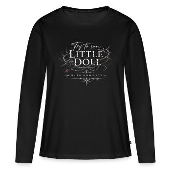 SmallDoll DarkRomance - T-shirt manches longues Premium bio Femme - noir - Devant - Julia (174cm)