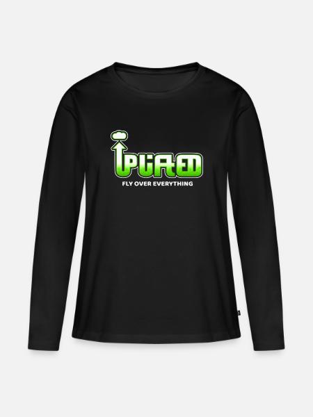 Uplifted – Graffiti Art - Frauen Premium Bio Langarmshirt - Schwarz