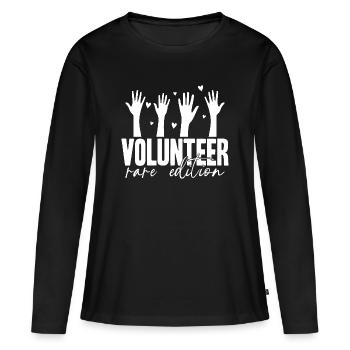 Citation d’assistant social Édition rare Social - T-shirt manches longues Premium bio Femme - noir - Devant - Julia (174cm)