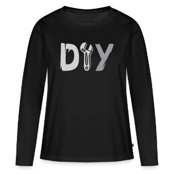DIY Design – Tool Logo for DIY Hobbyists - Women's Premium Organic Long Sleeve Shirt - black - Front - Julia (174cm)