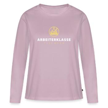Working class carpenter with guild signs - Women's Premium Organic Long Sleeve Shirt - dusky pink - Front - Julia (174cm)