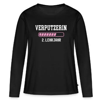 Plasterer Apprenticeship 2 Year Plasterer Apprenticeship - Women's Premium Organic Long Sleeve Shirt - black - Front - Julia (174cm)