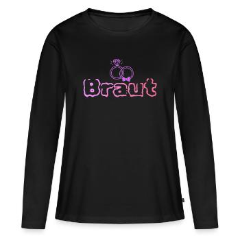 Bride - Women's Premium Organic Long Sleeve Shirt - black - Front - Julia (174cm)