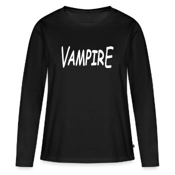 Vampires - T-shirt manches longues Premium bio Femme - noir - Devant - Julia (174cm)