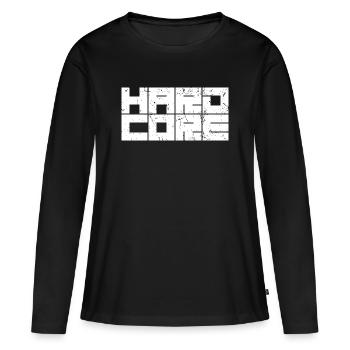 Hardcore - Women's Premium Organic Long Sleeve Shirt - black - Front - Julia (174cm)