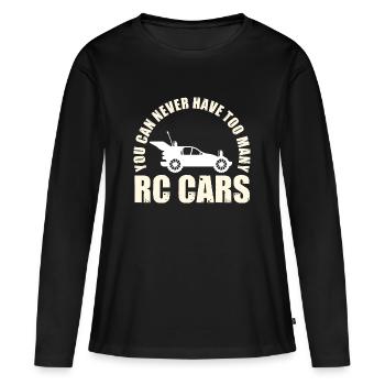 Vous ne pouvez jamais avoir trop de voitures RC RC Racing Racer - T-shirt manches longues Premium bio Femme - noir - Devant - Julia (174cm)