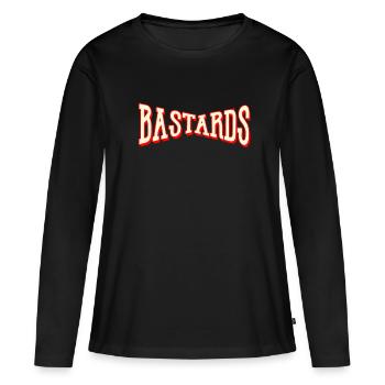 bâtards bandit dieb bâtard ghetto strasse hiphop - T-shirt manches longues Premium bio Femme - noir - Devant - Julia (174cm)