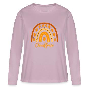 Zum besten Fahrer gewählt | Treiber für Geschenkideen - Frauen Premium Bio Langarmshirt - Altrosa - Vorne - Julia (174cm)
