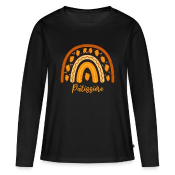 Voted Best Pastry Chef| Pastry Gift Idea - Women's Premium Organic Long Sleeve Shirt - black - Front - Julia (174cm)