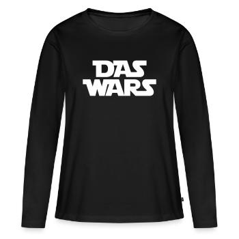 Voilà - T-shirt manches longues Premium bio Femme - noir - Devant - Julia (174cm)