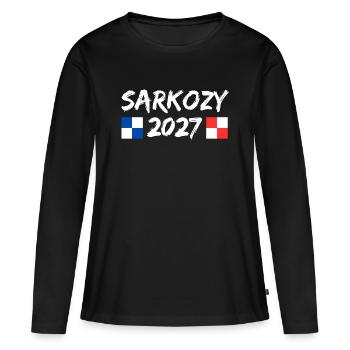 Sarkozy 2027 Humor Politics Elections - Women's Premium Organic Long Sleeve Shirt - black - Front - Julia (174cm)