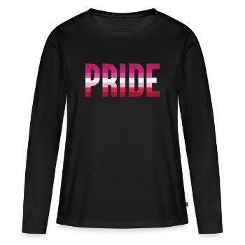 Pride Month LGBT - Lesbian Pride - Women's Premium Organic Long Sleeve Shirt - black - Front - Julia (174cm)