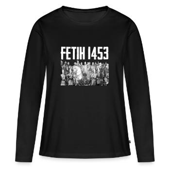 Fetih 1453 Fatih Sultan Mehmet Istanbul Osmanli - Frauen Premium Bio Langarmshirt - Schwarz - Vorne - Julia (174cm)