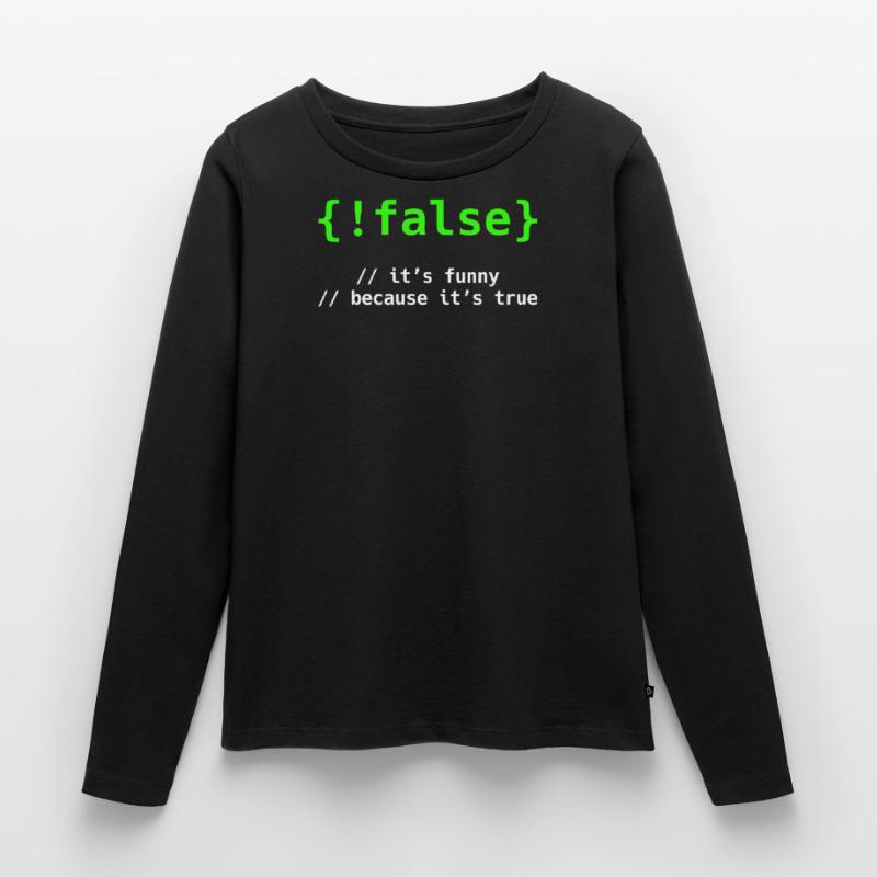 Admin Administrator Coding Coding Programming Women's Premium Organic Long Sleeve Shirt