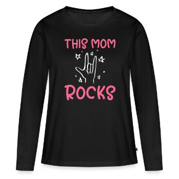 Rock Punk Heavy Metal Women Women Festival Idea - Women's Premium Organic Long Sleeve Shirt - black - Front - Julia (174cm)