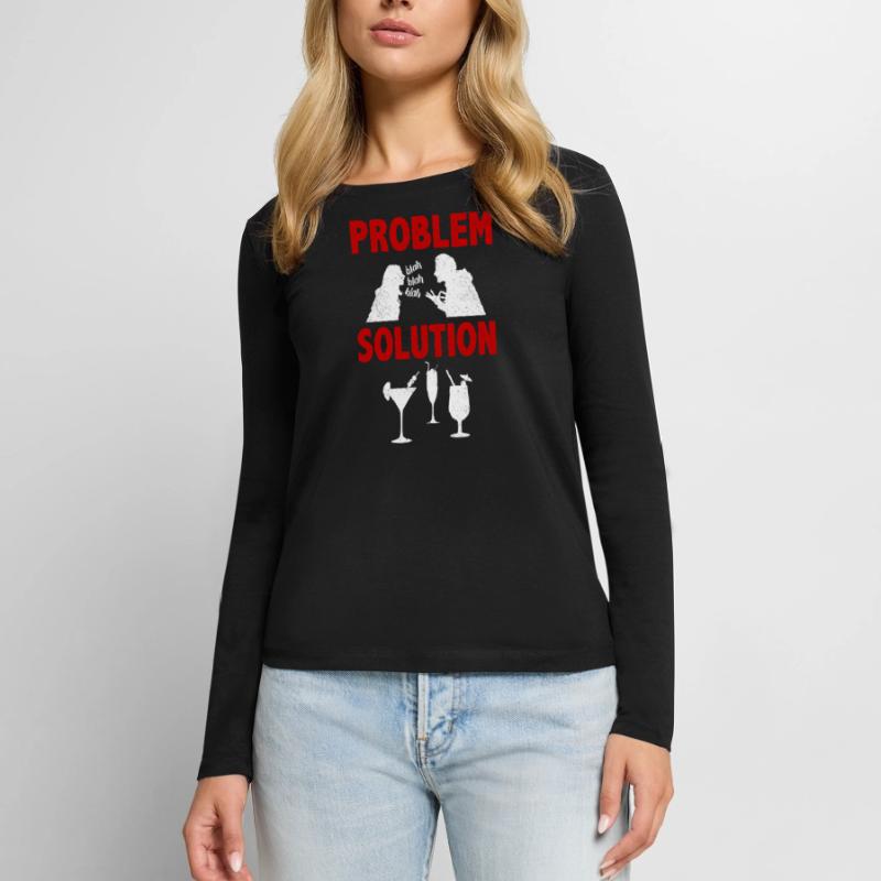 Mixology Bartending Alcohols Problem Solution Frauen Premium Bio Langarmshirt