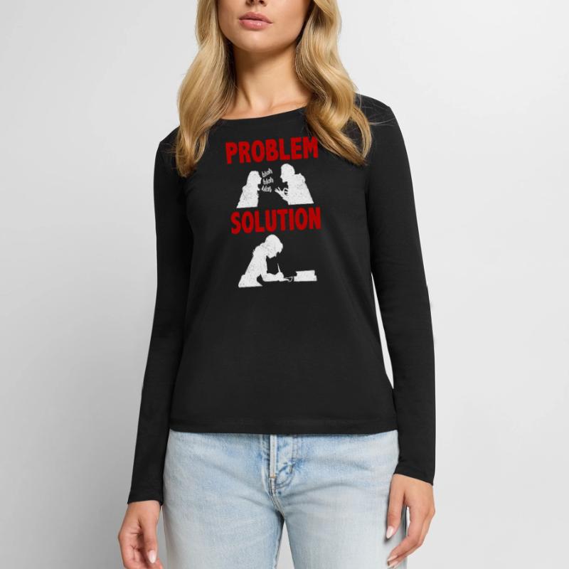 Novel Writing Writter Narrative Problem Solution Frauen Premium Bio Langarmshirt