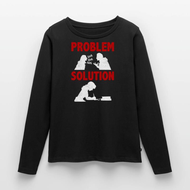 Novel Writing Writter Narrative Problem Solution Frauen Premium Bio Langarmshirt
