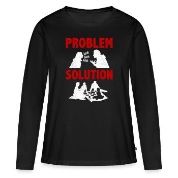 Picknicking Outing Problem Solution Hobby - Women's Premium Organic Long Sleeve Shirt - black - Front - Julia (174cm)