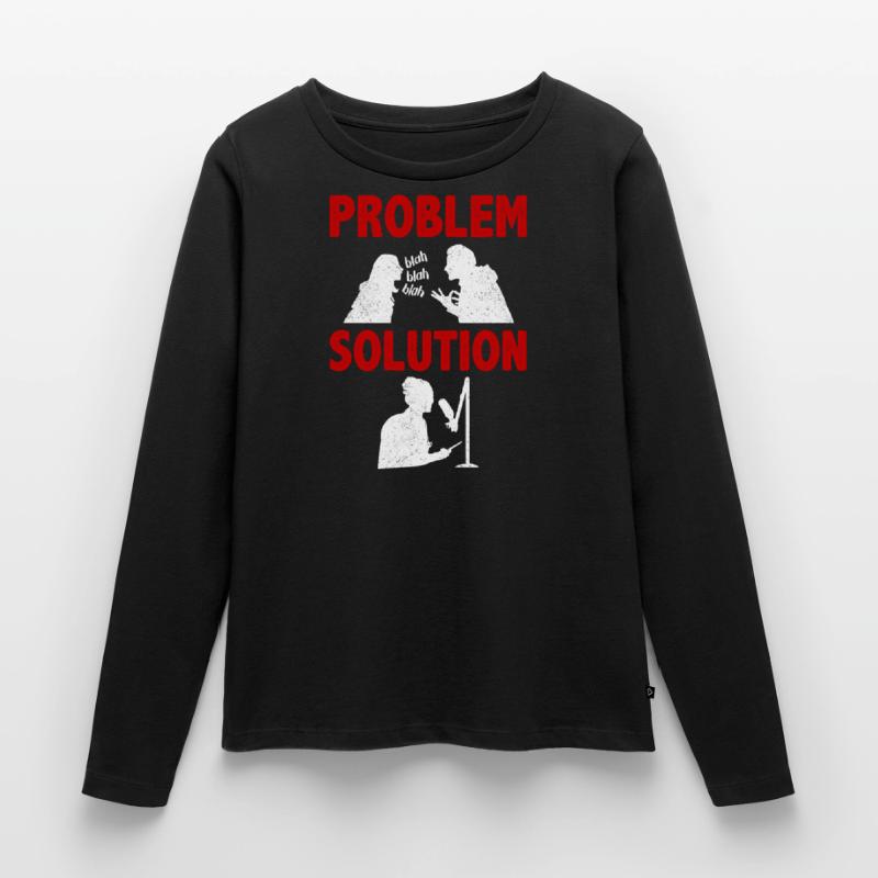 Podcast Hosting Podcaster Problem Solution Hobby Frauen Premium Bio Langarmshirt
