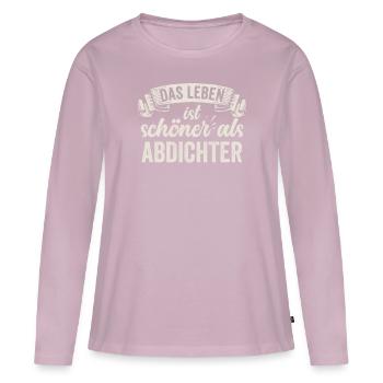 Lustige Abdichter Dichtung Poesie Verse Reimen - Frauen Premium Bio Langarmshirt - Altrosa - Vorne - Julia (174cm)