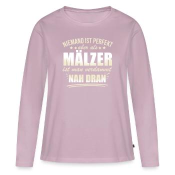 Lustige Mälzer Beruf Arbeit Zitate Verarbeitung - Women's Premium Organic Long Sleeve Shirt - dusky pink - Front - Julia (174cm)