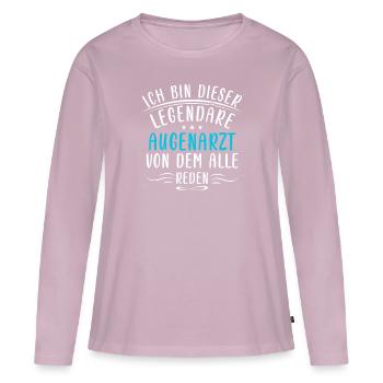 Lustige Augenarzt Sprüche Sehkraft Brille Augen - Women's Premium Organic Long Sleeve Shirt - dusky pink - Front - Julia (174cm)