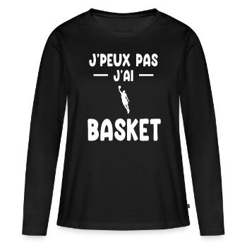 I can't I have basketball gift basketball player - Women's Premium Organic Long Sleeve Shirt - black - Front - Julia (174cm)