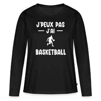I can't I have basketball gift basketball player - Women's Premium Organic Long Sleeve Shirt - black - Front - Julia (174cm)