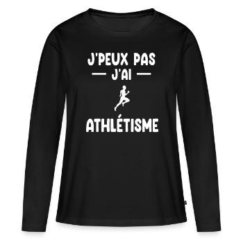I can't I have hurdle race athlete gift - Women's Premium Organic Long Sleeve Shirt - black - Front - Julia (174cm)