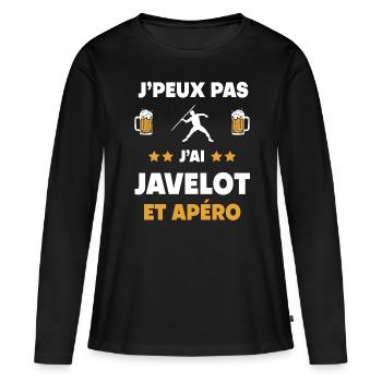 I can't I have Javelin Aperitif Geschenk - Frauen Premium Bio Langarmshirt - Schwarz - Vorne - Julia (174cm)