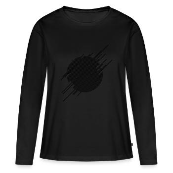 AB shapes - T-shirt manches longues Premium bio Femme - noir - Devant - Julia (174cm)