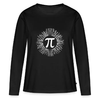 Pi Mathematische Zahl, Elektronische Schaltung - Frauen Premium Bio Langarmshirt - Schwarz - Vorne - Julia (174cm)