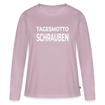 Schrauben - Frauen Premium Bio Langarmshirt - Altrosa - Vorne - Julia (174cm)