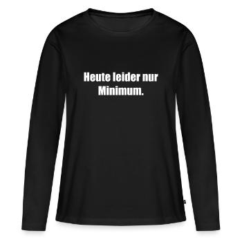 Unfortunately only a minimum today - Women's Premium Organic Long Sleeve Shirt - black - Front - Julia (174cm)