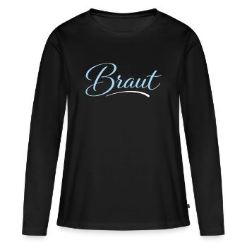 Braut - Frauen Premium Bio Langarmshirt - Schwarz - Vorne - Julia (174cm)
