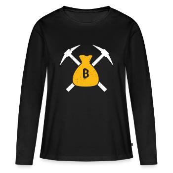 Mining - Women's Premium Organic Long Sleeve Shirt - black - Front - Julia (174cm)