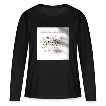 Rêve éveillé - T-shirt manches longues Premium bio Femme - noir - Devant - Julia (174cm)