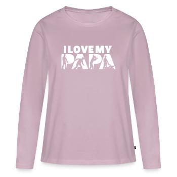 Stahlbauer Eisenarbeiter Metallkonstruktion - Frauen Premium Bio Langarmshirt - Altrosa - Vorne - Julia (174cm)