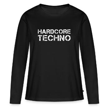 Hardcore Techno - Women's Premium Organic Long Sleeve Shirt - black - Front - Julia (174cm)
