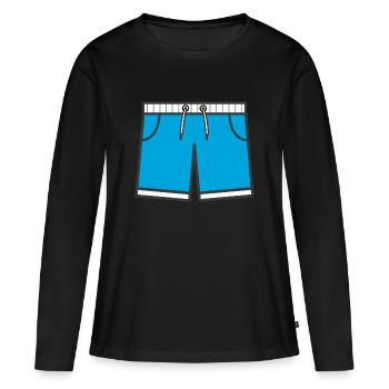 Maillot de bain Vacances Été - T-shirt manches longues Premium bio Femme - noir - Devant - Julia (174cm)