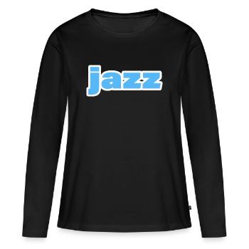 Jazz - T-shirt manches longues Premium bio Femme - noir - Devant - Julia (174cm)