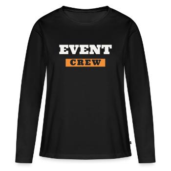 Dossier des Assistants d’Équipe de l’équipe d’Événement - T-shirt manches longues Premium bio Femme - noir - Devant - Julia (174cm)