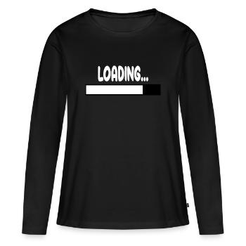 LOADING - Women's Premium Organic Long Sleeve Shirt - black - Front - Julia (174cm)