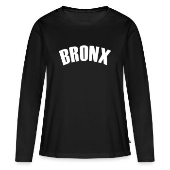 Chemise du Bronx - T-shirt manches longues Premium bio Femme - noir - Devant - Julia (174cm)
