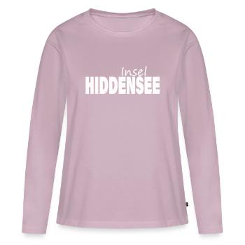 Insel HIDDENSEE - Frauen Premium Bio Langarmshirt - Altrosa - Vorne - Julia (174cm)