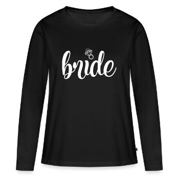 Bride Crew Girls Crew Hen Party Marriage - Women's Premium Organic Long Sleeve Shirt - black - Front - Julia (174cm)